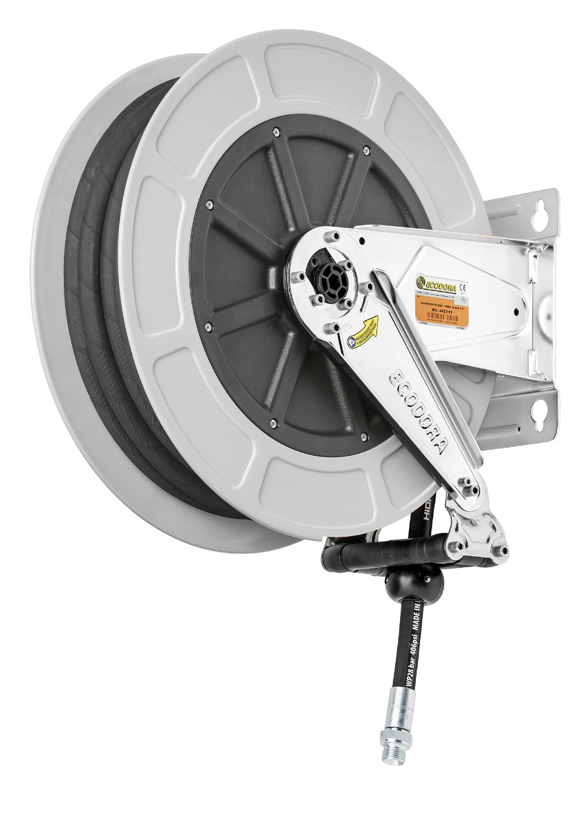 Ecodora 4432/32 Wall hose reel 18M (Air/Water 100°C) - 200 Bar - Hose 3/8"