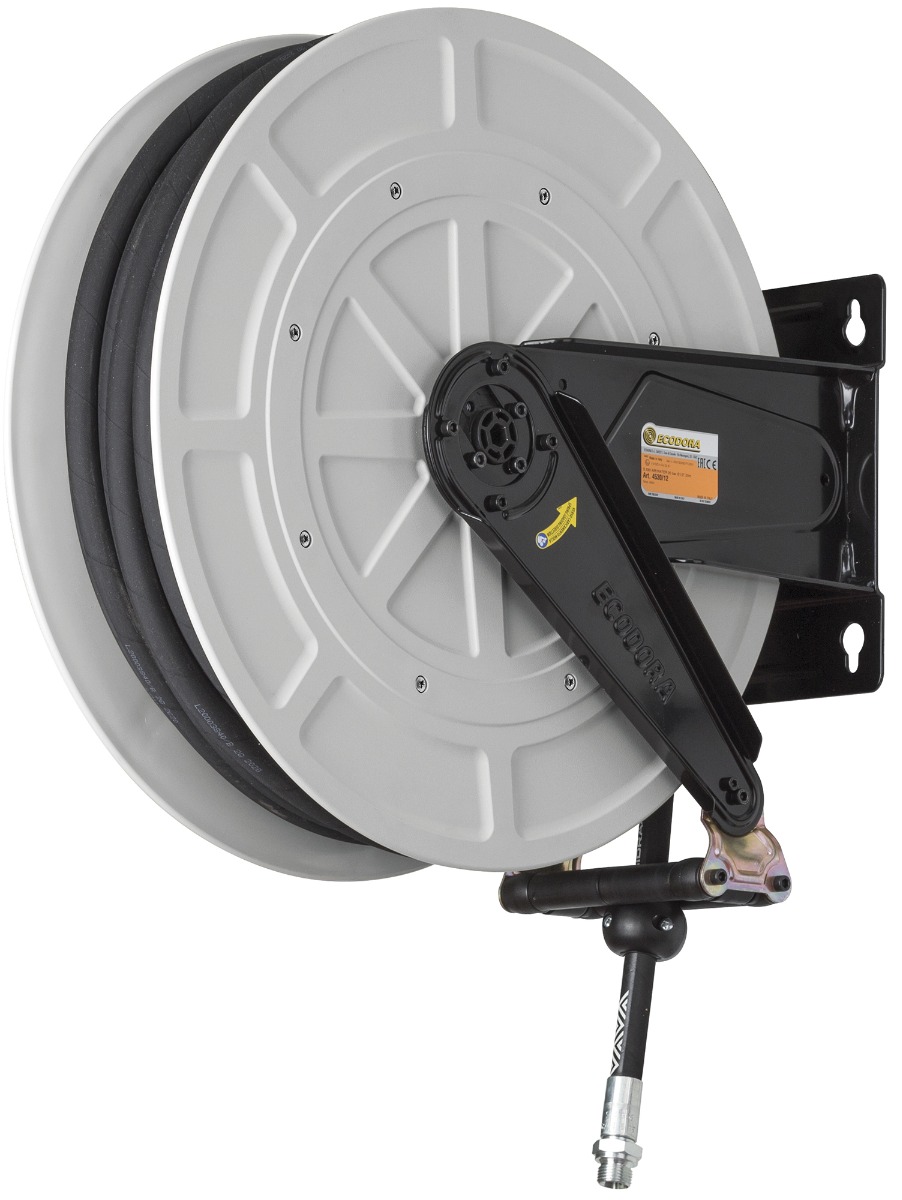 Ecodora 4530/12 Wall reel abs - Metal 25M (Air /Water 70°C) - 20Bar - Hose 1/2"