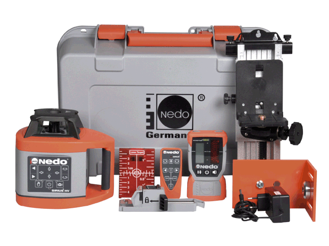 Nedo 471944 Sirius 1 HV Set2 Rotating laser + Accessories
