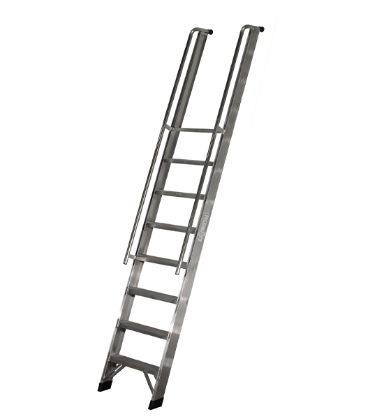 Little Jumbo 4904100116 JUMBO warehouse ladder with handrails - 1x16 steps