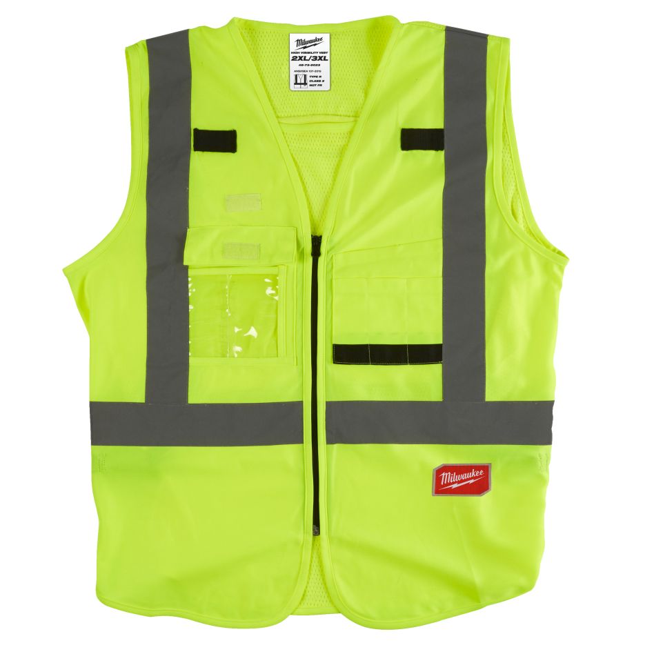 Milwaukee Accessories 4932471891 Hi-vis safety jacket class 2 yellow - 2XL/3XL -1 piece