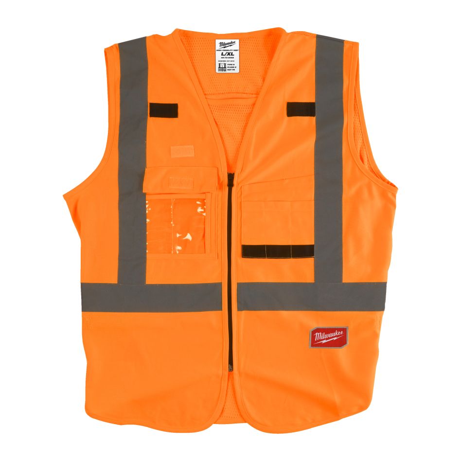 Milwaukee Accessories 4932471893 Hi-vis safety jacket class 2 orange - L/XL - 1 piece
