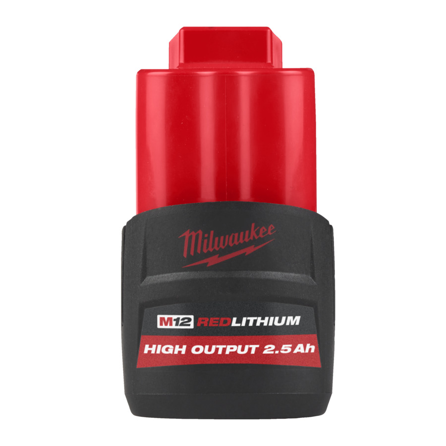 Milwaukee Accessories 4932480164 M12 High Output HB2.5 Battery 12V 2.5ah Red Li-Ion
