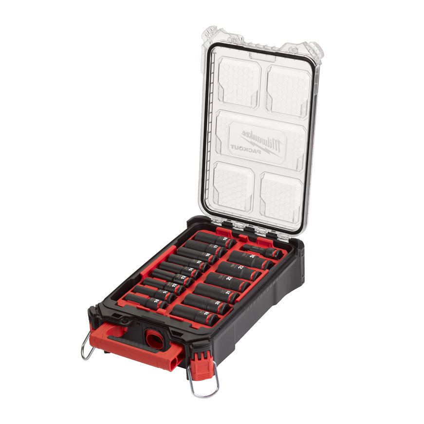 Milwaukee Accessories 4932480943 ½ PACKOUT™ SHOCKWAVE™ IMPACT DUTY Socket Set 16-piece