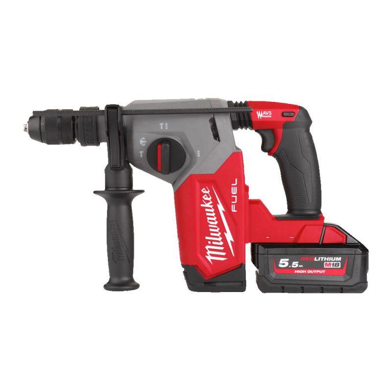Milwaukee 4933478889 M18 FHX-552X M18 Fixtec SDS-Plus Cordless Combi Hammer 18V 5.5Ah Li-Ion