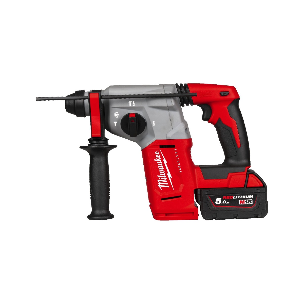 Milwaukee 4933478894 M18 BLH-502X M18 SDS-Plus Cordless Combi Hammer 18V 5.0Ah Li-Ion