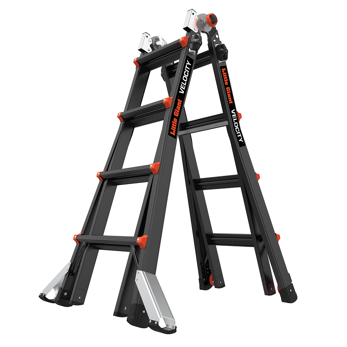 Altrex 503944 Velocity Black Pro telescopic folding ladder 4 x 4