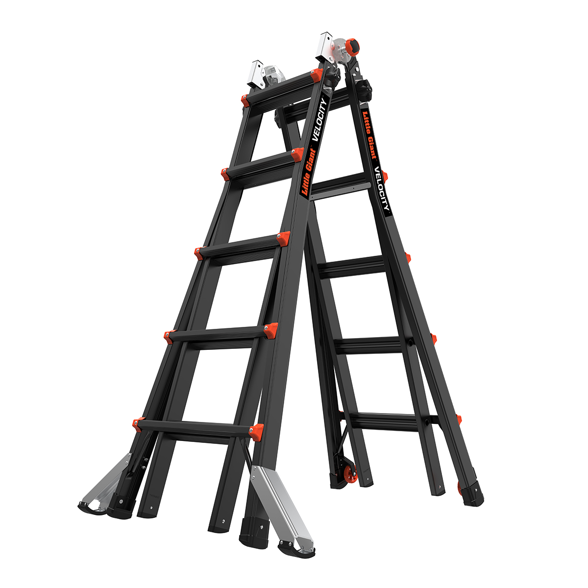Altrex 503945 Velocity Black Pro telescopic folding ladder 4 x 5