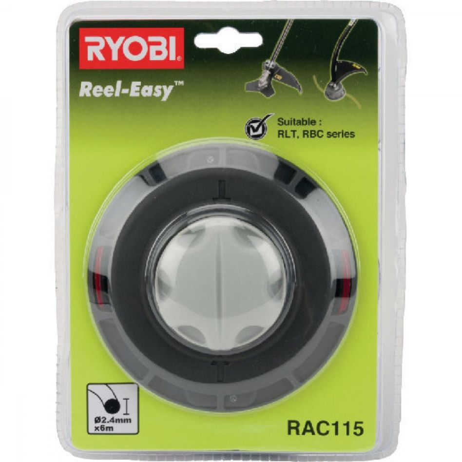 Ryobi 5132002578 RAC115 Universal Reel Easy cutting head with 2.4 mm cutting wire