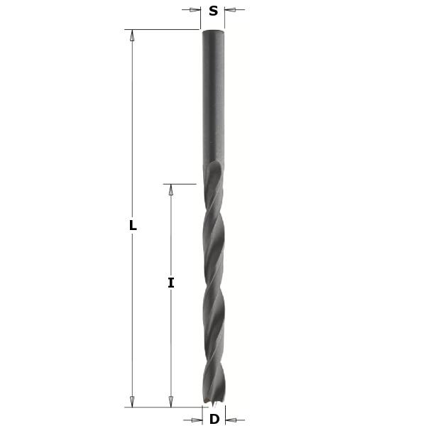 CMT 516.060.51 Brad point bits wood drill, right diameter 6 mm