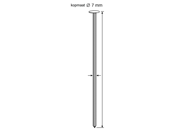 Dutack 5251017 Nails 2.9mm 21° galvanised 50mm smooth 4000 pieces
