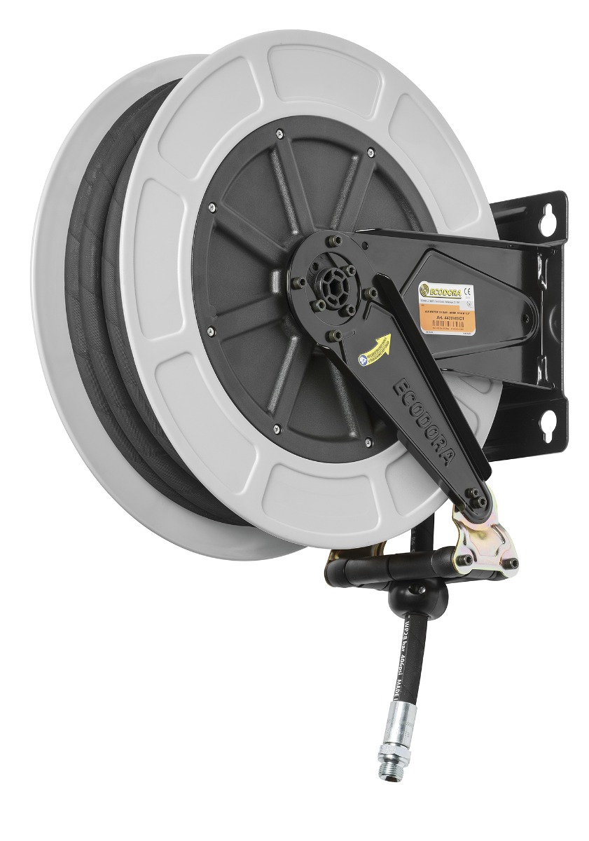 Ecodora 567000116 Wall Reel 25M (Air/Water 70°C) - 20 Bar - Hose 1/2"