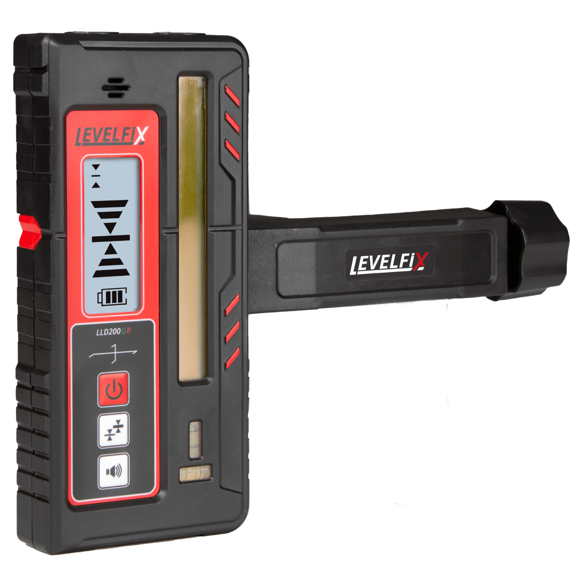 Levelfix 554196 LLD200GR Laser Receiver - Red/Green - 80mm