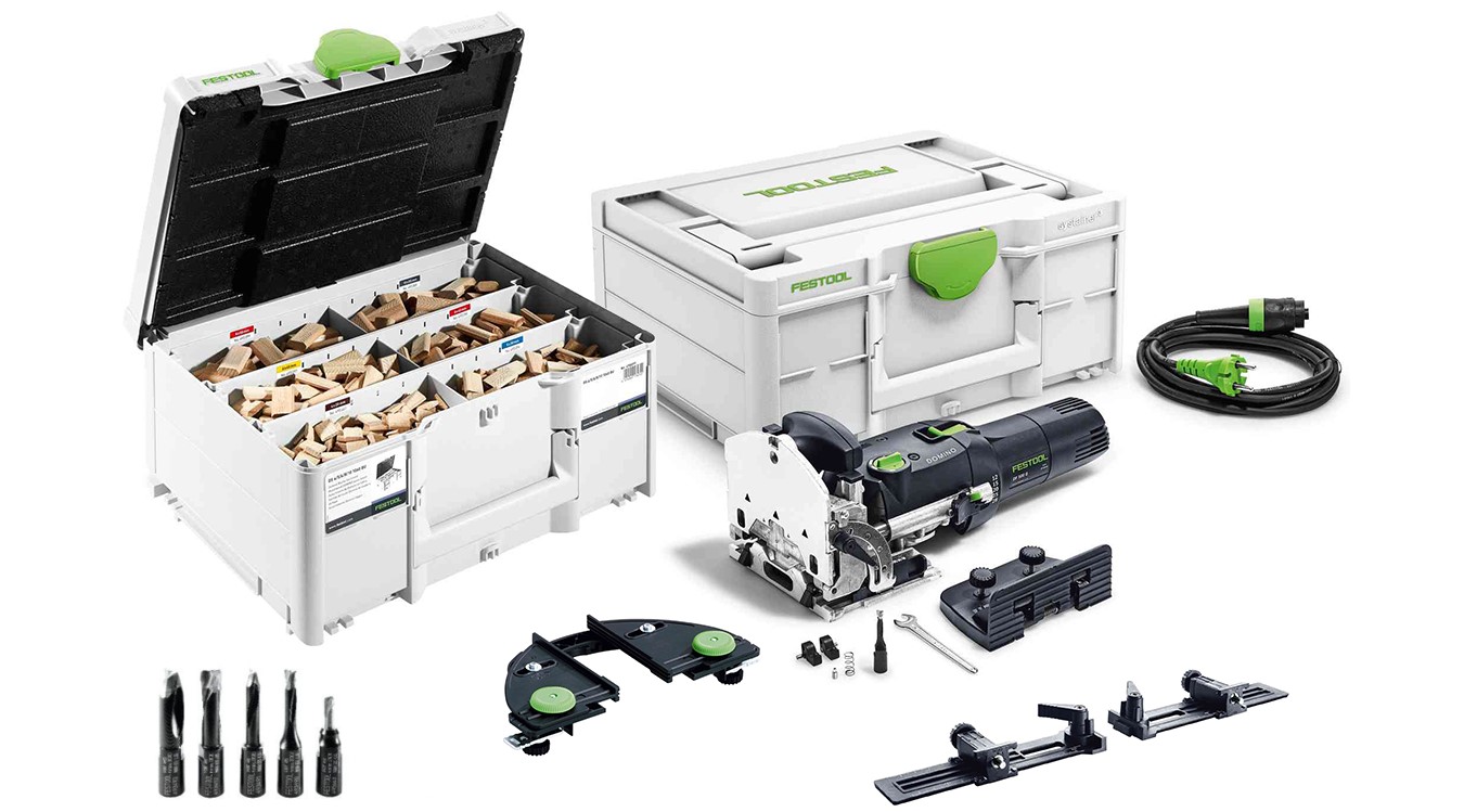 Festool 574427A DF500RQ-SET profi domino router with assortment of dominoes + cutters in systainer