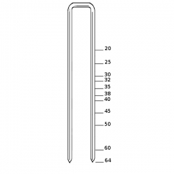 Haubold Fasteners 574990 KG700-25 Staple 25mm Combipoint Galvanised 12mµ 7,500 pcs