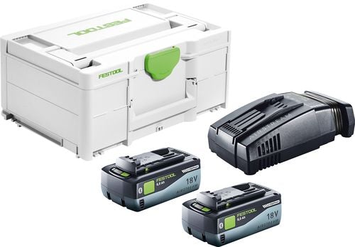 Festool Accessories 577327 Energy set SYS 18V 2x8.0/SCA16 - 2 x battery pack and charger in systainer