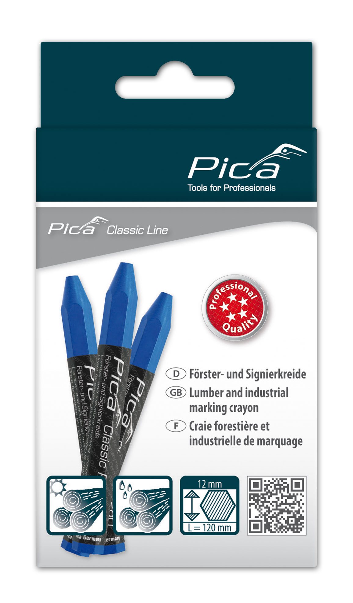 Pica PI59041 590/41 Marking crayon Blue 12 pieces