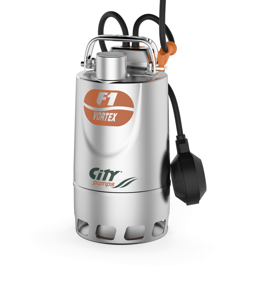 City Pumps 6010306 F1/50 M Vortex Aut stainless steel submersible pump 230V