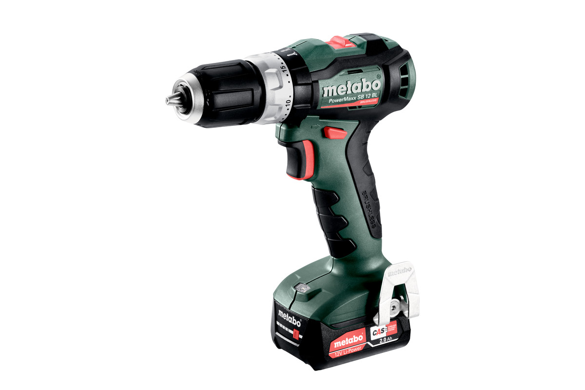 Metabo 601046500 Powermaxx SB 12 BL Accu Hammer Drill 12V 2.0Ah Li-Ion in Metabox