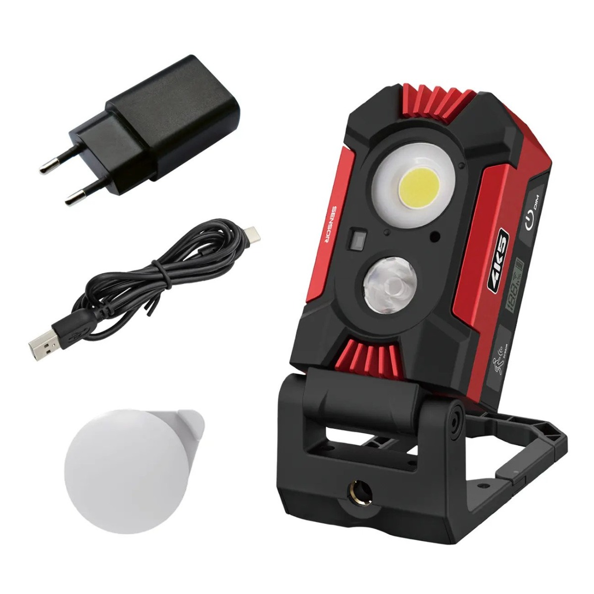 4K5 602.401A HD 1500 Rechargeable LED Construction Light 1500 lumens