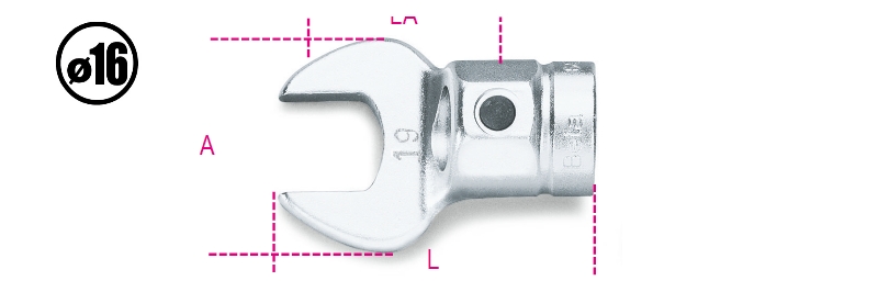 Beta 006420014 Insertion wrench for torque wrench 14 mm