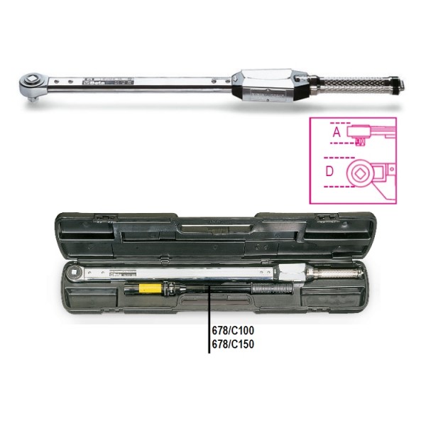 Beta 006780615 678/C150 Torque wrench Mechanical 500 - 1500 Nm 3/4 Length 1570 mm Incl. case