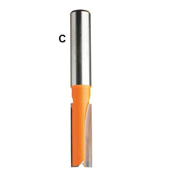CMT 912.623.11 12 mm Router bit with straight Shear Blades, long shank ...