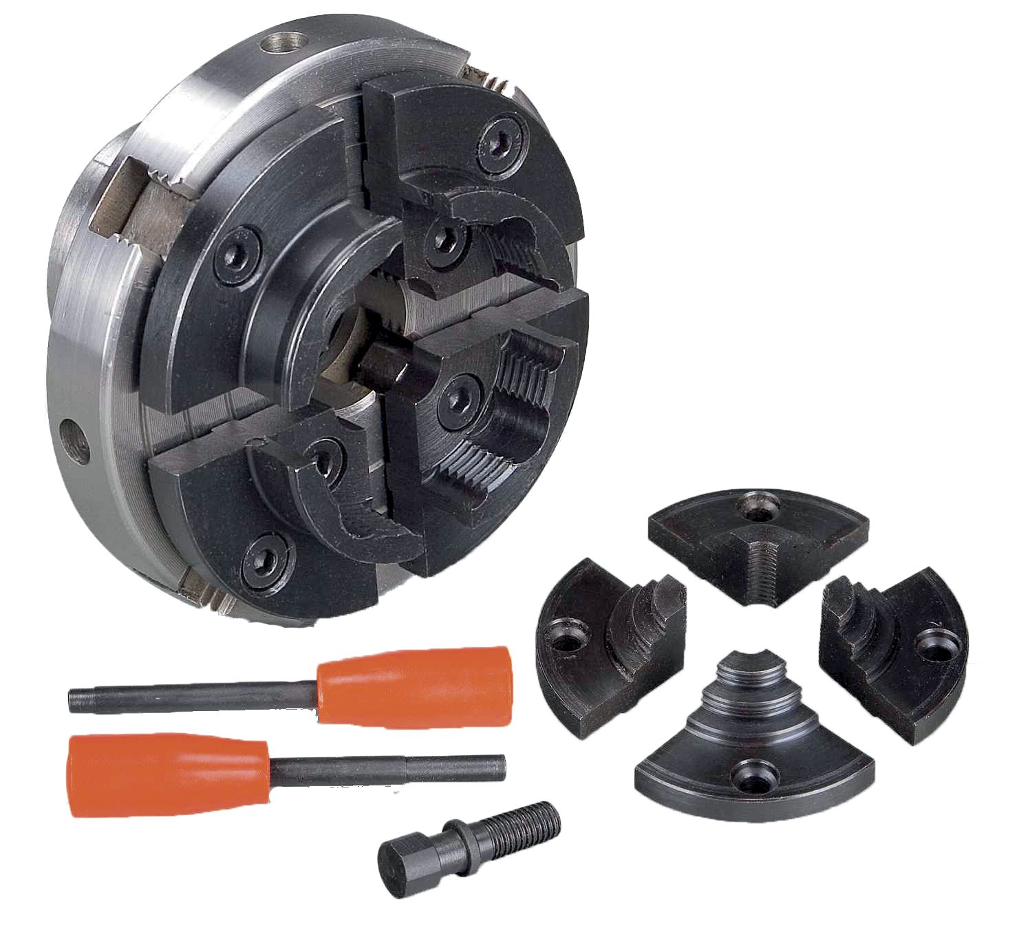 Holzstar 715931023 Self-centering chuck 4 jaws ø 100 mm with screw insert and switchable jaws