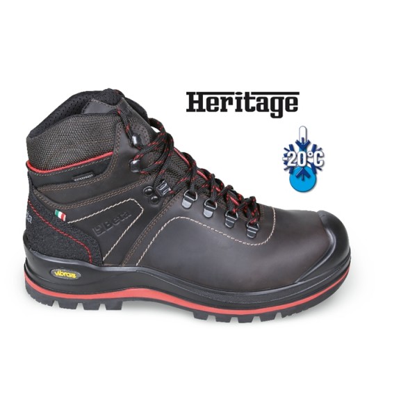 Beta 7294Hm Greased full-grain leather ankle boot - water repellent | with durable VIBRAM® rubber outsole