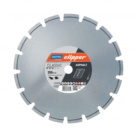 Norton Clipper 70184645242 Classic Asphalt Diamond saw blade 400 x 20 mm Dry/Wet
