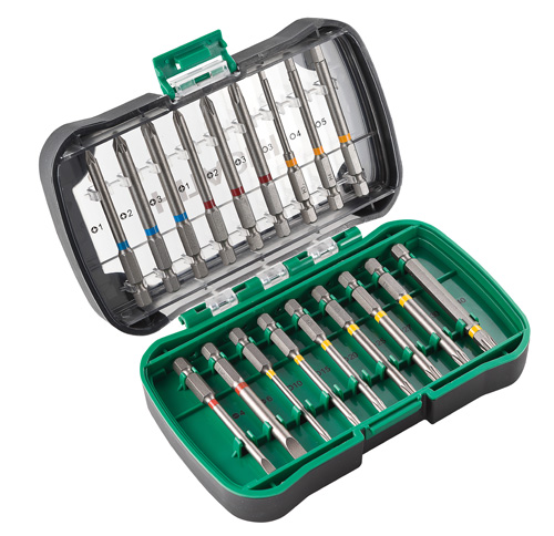 HiKOKI Accessories 750361 Bit set 18-piece 1/4" Length 75 mm