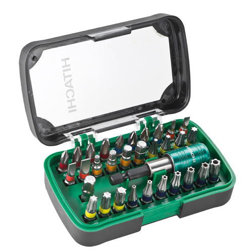 HiKOKI Accessories 750363 Bit set 32-piece 1/4" Length 25 mm