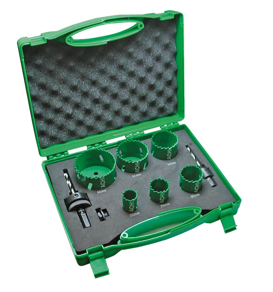 HiKOKI Accessories 752172 Hole Saw set for electricians BI-Metal 9 pcs.
