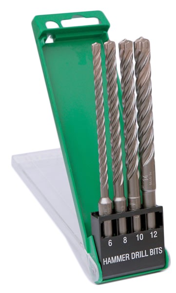 HiKOKI Accessories 783390 SDS-Plus Hammer Drills 4-cutter casette 4-piece