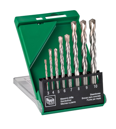 HiKOKI Accessories 780899 Masonry drill set with cylindrical shank 8-parts