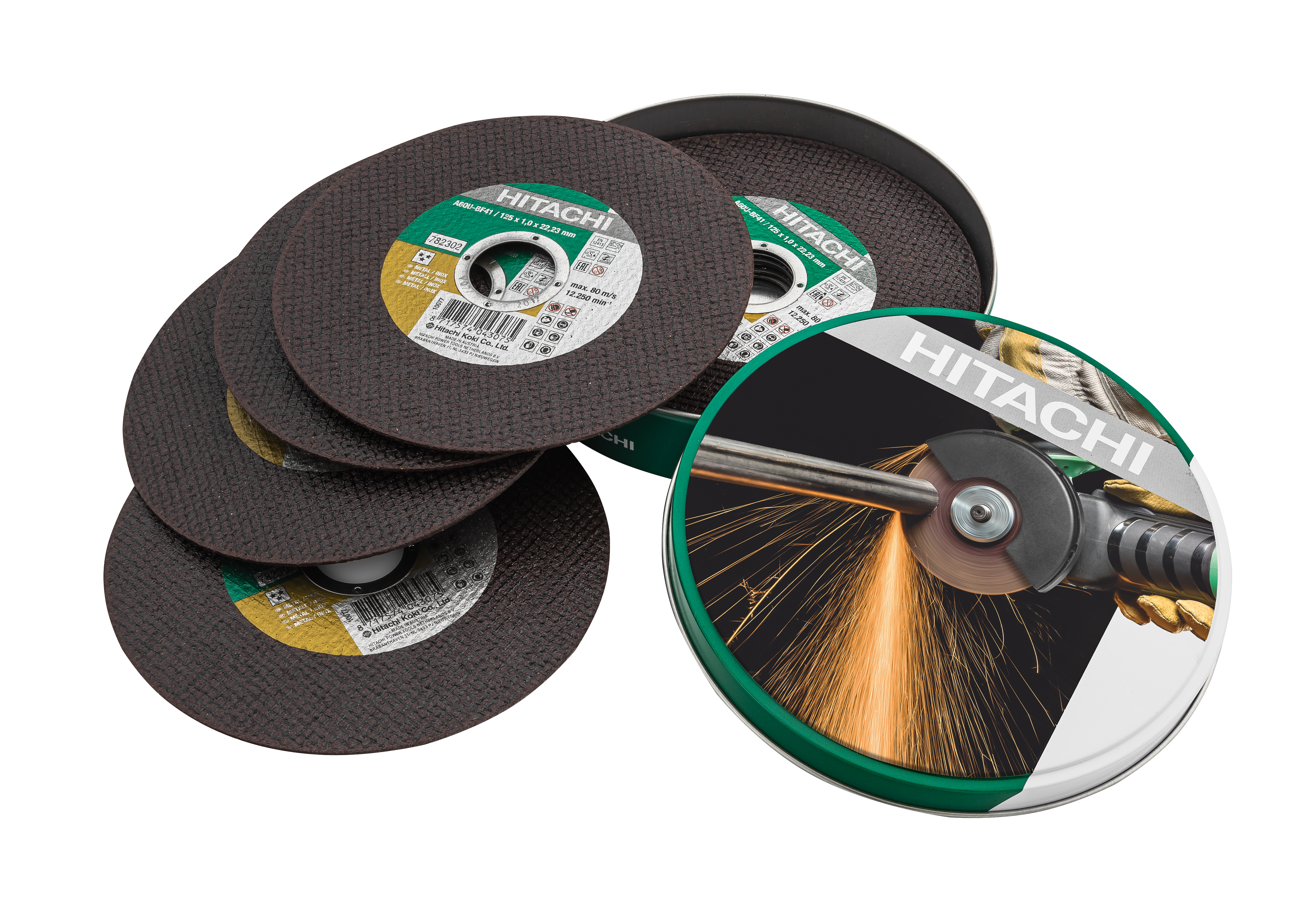 HiKOKI Accessories 782304 A60U-BF41 Cut-off wheel for stainless steel/metal 125 x 1 mm 10 pieces