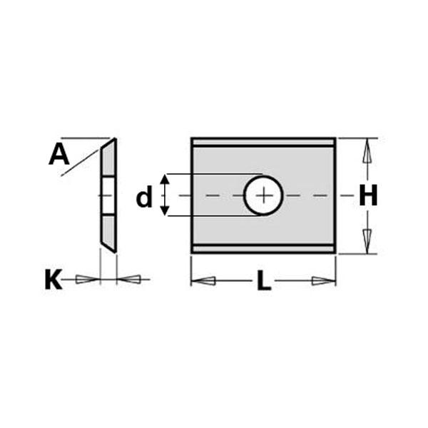 GRN Tools 790.200.06PP WPL change blade S1920 20x12x1.5 mm (2 pieces)