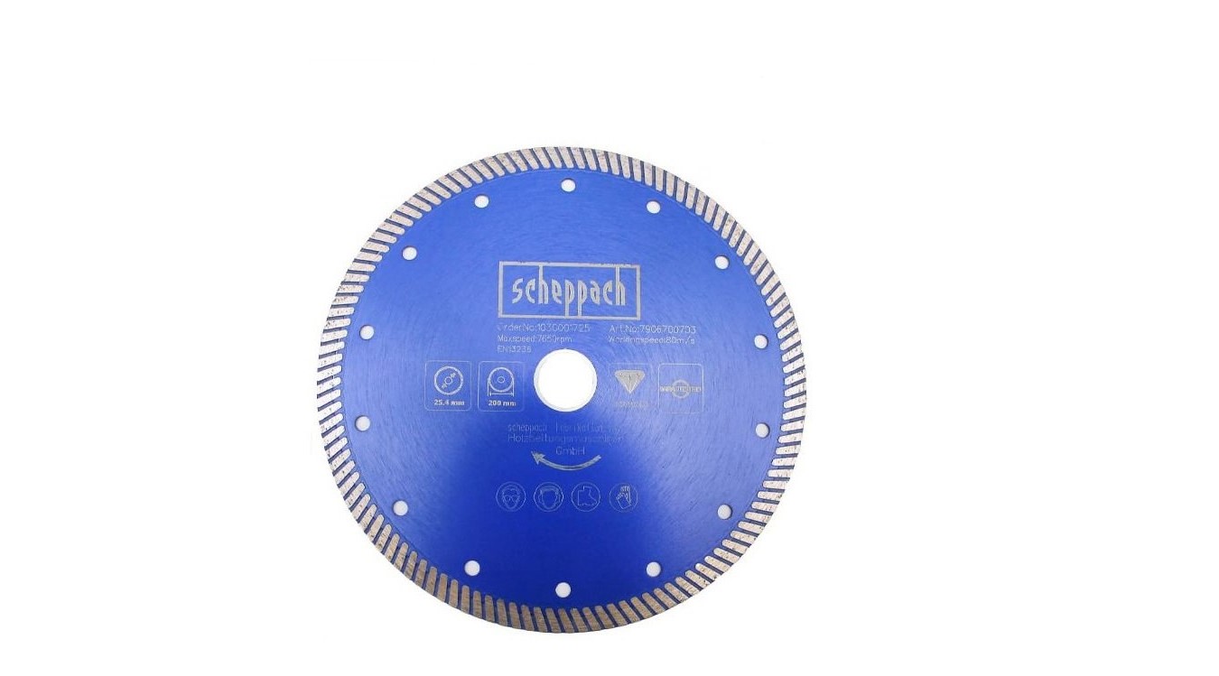 Scheppach 7906700703 Diamond saw blade Tiles 200x25.4 mm