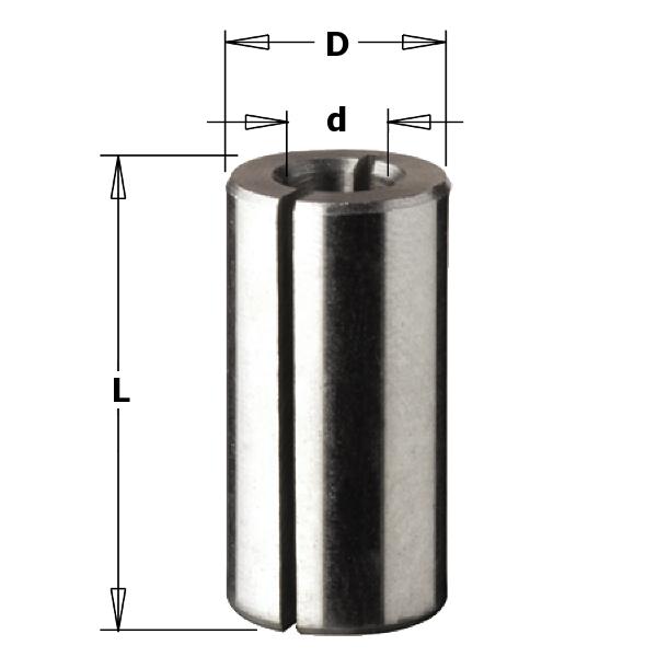 CMT 799.380.00 Adapter for shafts D=12, D3=8