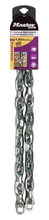 Masterlock 8020EURD Chain, steel with vinyl, 10mm, 1.5m