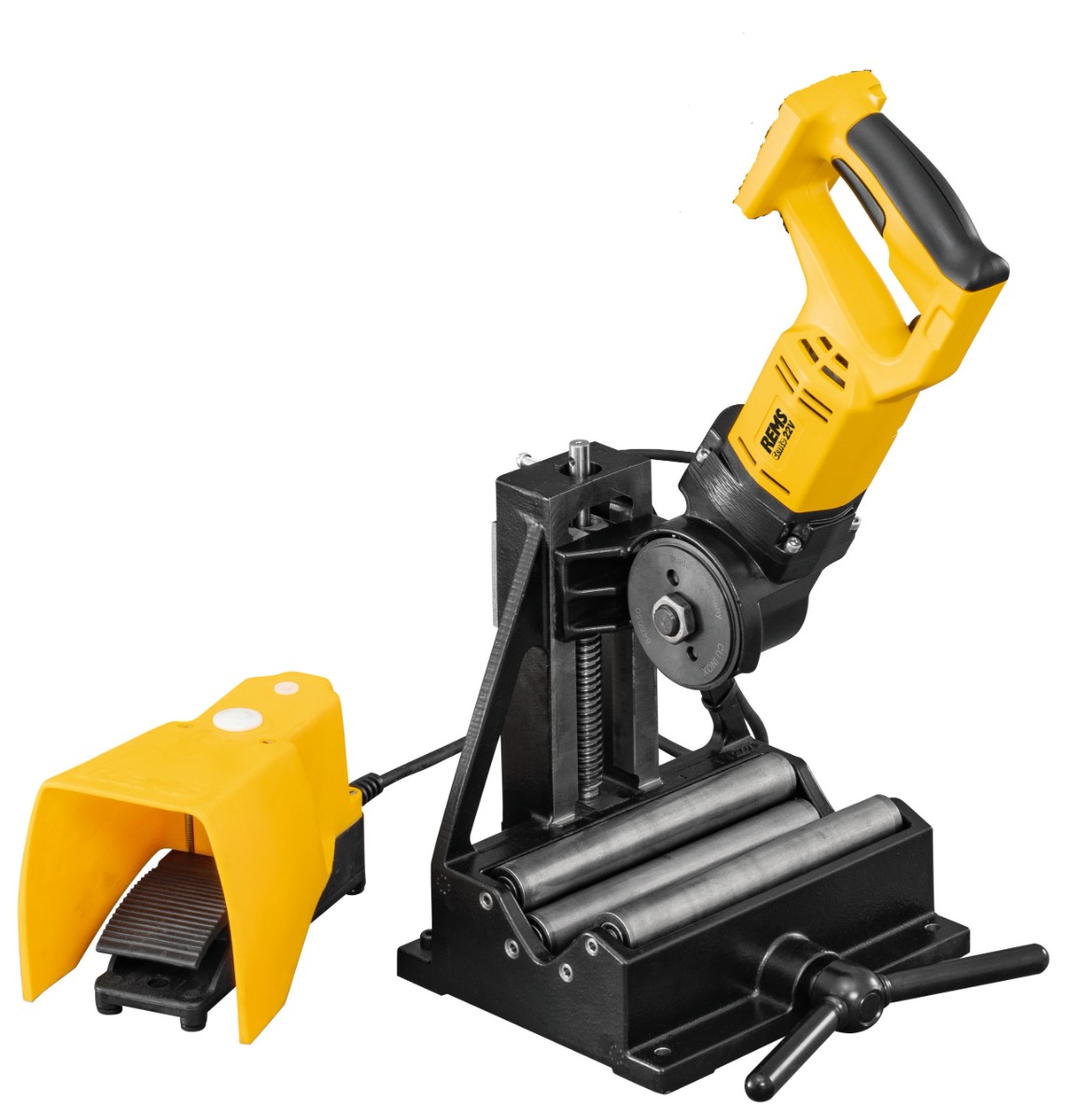 Rems 845007 R22 Battery CENTO 22V Basic Tube Cutter excl. batteries and charger and excl. cutting wheel