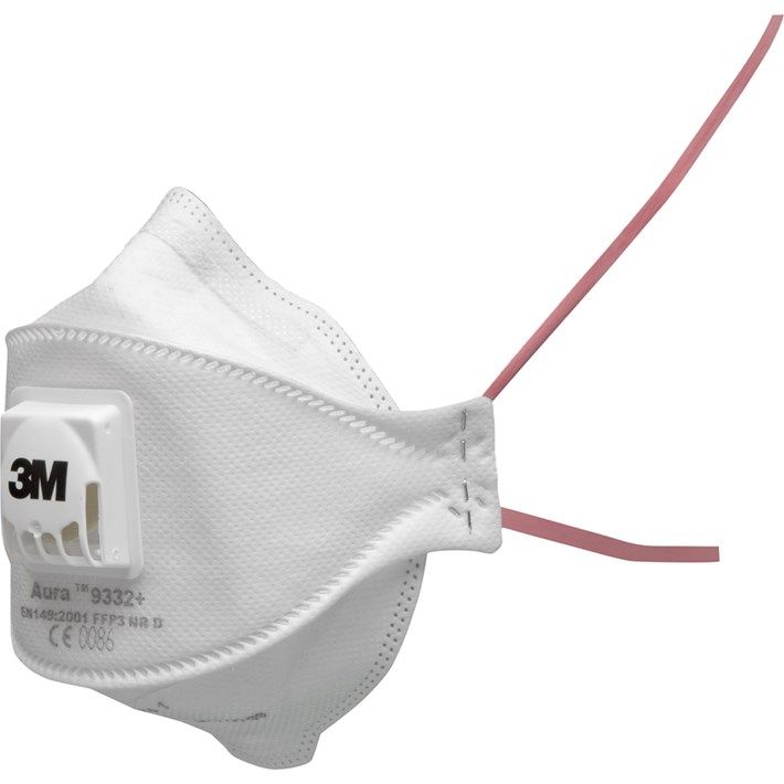 3M 1.21.15.933.25 9332+ P3 pleated dust mask with exhalation valve FFP3 NR D 10 pieces