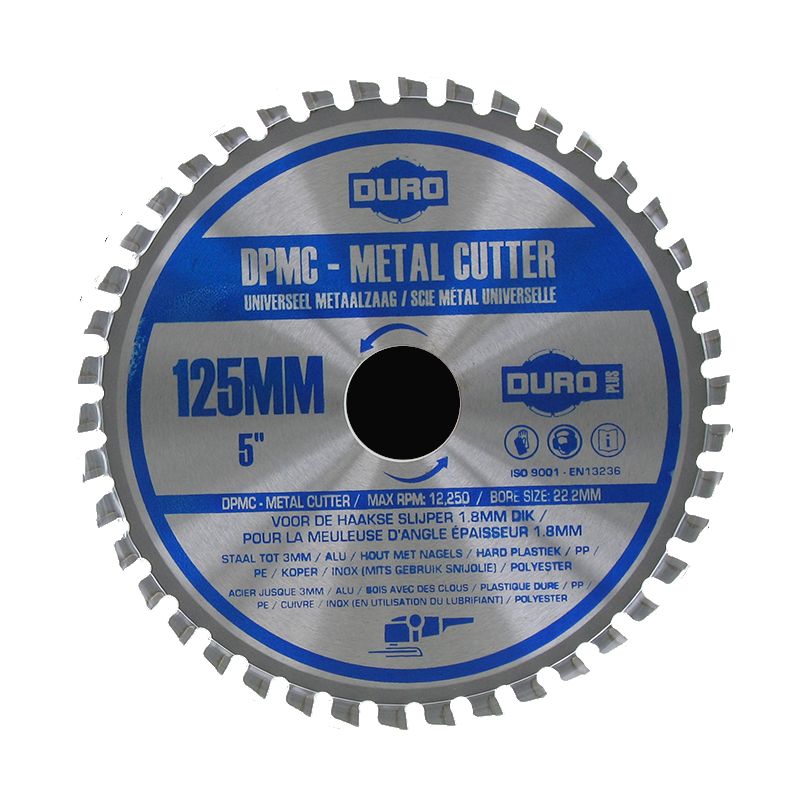 Duro METAL125 Metal saw: DPMC 125x1,8x22,2