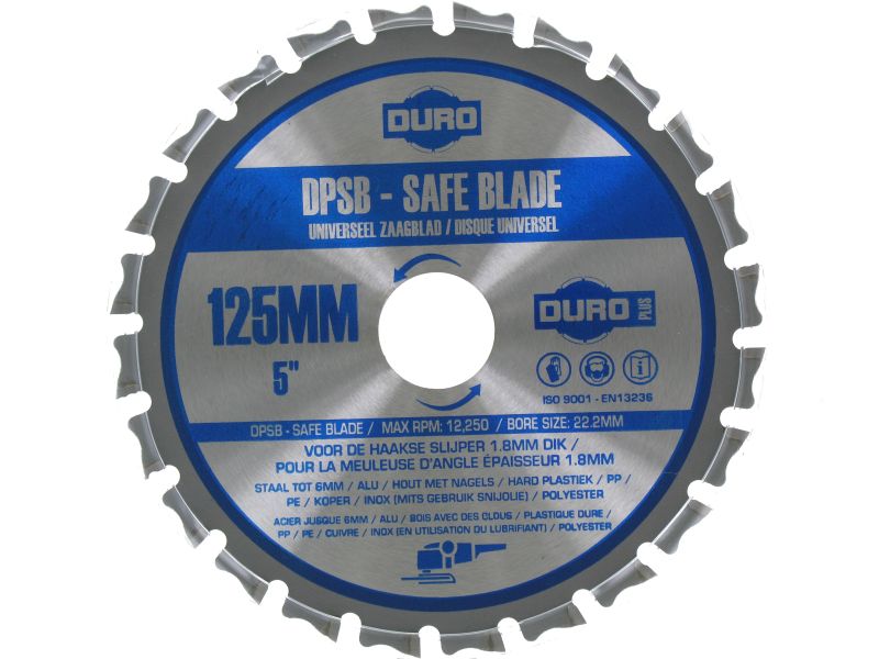 Duro 50111 Metal saw: DPSB 125x1,8x22,2