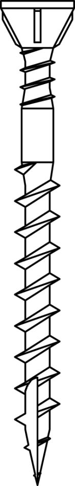 Senco Accessories 42R55MX Senco  Screw with sharp cutting point, part thread coarse, wood to wood 4.2x55mm