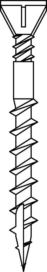 Senco Accessories 42R55MY Senco  Sharp cutting tip screw, part thread coarse, wood to wood 4.2x55mm