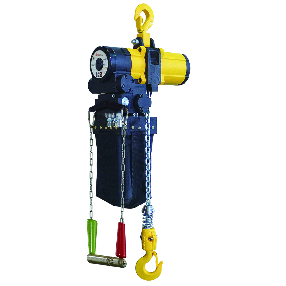 Delta CD.0.PH.0025.06 Pneumatic chain hoist - 0.25 ton - 6 meters - 1 part