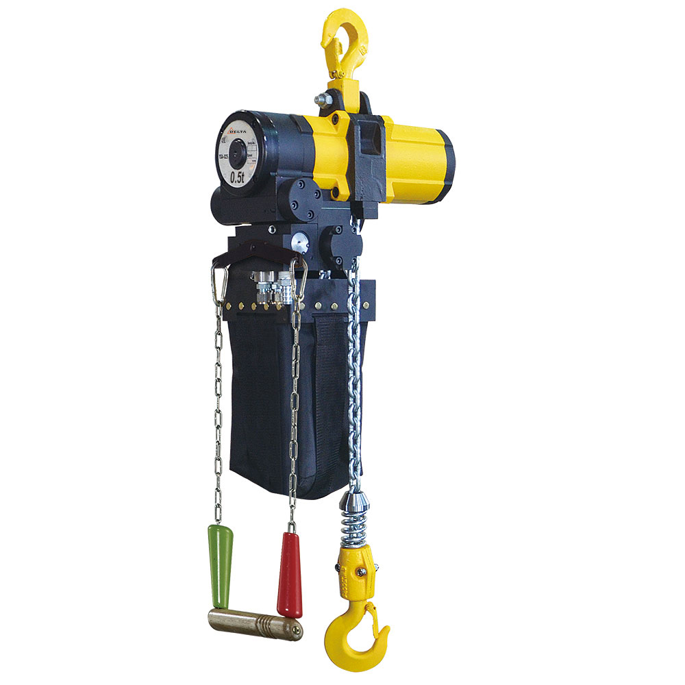 Delta CD.0.PH.0050.10 Pneumatic chain hoist - 0.5 ton - 10 meters - 1 part