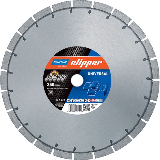 Norton Clipper 70184640270 Extreme Universal Silencio Diamond saw blade low-noise 400 x 25.4 mm