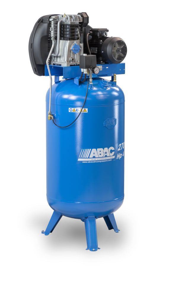 ABAC 4116028850 EXP A49B 270V FM3 Vertical Piston Compressor 230V 11 bar 3 hp/2.2 kW 444 l/min 270 l